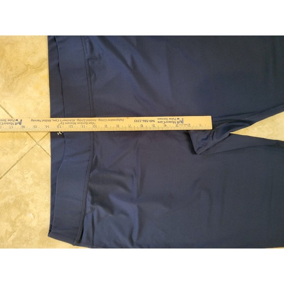 Susan Lucci Collection Ankle Leggings Pants Mesh details Navy Plus Size 2XL - Picture 4 of 8